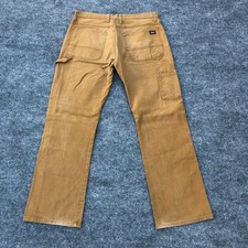 Dickies Men's Relaxed Fit Heavyweight Duck Carpenter Pants 34x32 Spots
