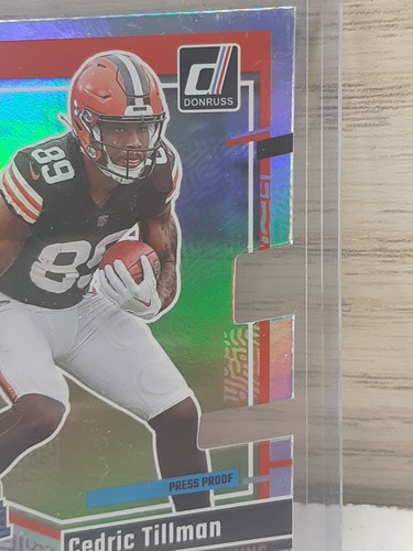 2023 Cedric Tillman Donruss Optic Holo 3/75 Die-cut #321 RC Cleveland Browns - Picture 3 of 7