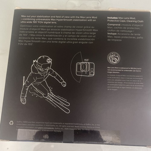 GoPro Max Lens Waterproof 16ft 5m Max HyperSmooth Max TimeWarp Horizon Lock -NIB - Photo 3 sur 7