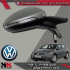 VOLKSWAGEN GOLF MK7 MK7.5 2013-2020 RIGHT DRIVER WING MIRROR SILVER 11 PIN OEM