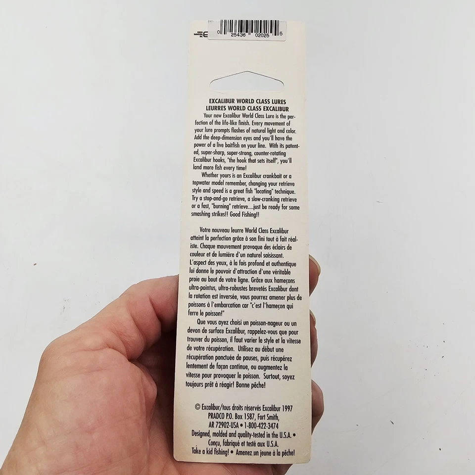 De colección Nuevo 1997 Excalibur Pop'n Image X9220DGS Gizzard Shad Bill Dance Topwater Foto 2 de 4