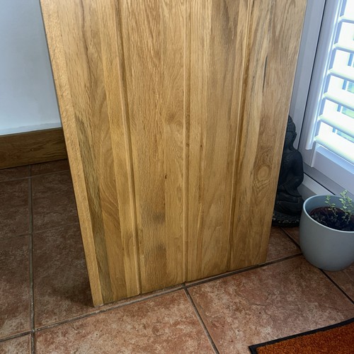 Tokyo Solid Oak Console Table - Picture 4 of 7