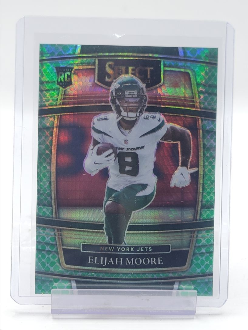 ELIJAH MOORE 2021 SELECT CONCOURSE ROOKIE DRAGON SCALE JETS RC /89 Q2656