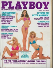 PLAYBOY MAGAZINE March 1983 -Playbox Sex Survey, Part 2; John Le Carre' fiction