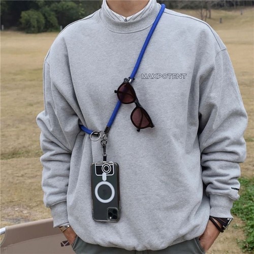 1Pcs Climbing Crossbody Phone Strap Rotatable Clasp Neck Band Cord Chain - Photo 3 sur 16