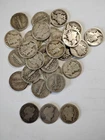 Mercury Dimes lot of 27 & 3 Liberty Heads.