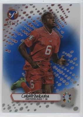 2023 Topps Pristine Road to UEFA Euro 2024 Blue Refractor /75 Denis Zakaria 1i3m