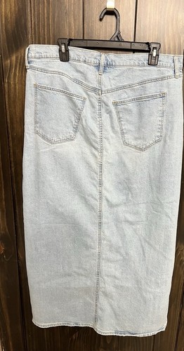 Women's blue Denim Maxi Skirt Universal Thread Medium Wash NWT-Size:16 - Picture 8 of 8