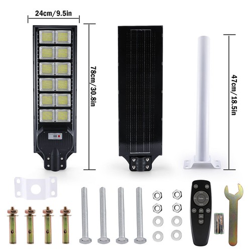 9900000000LM 1200 LED Foco Solar De Calle Luz Lampara Para Patio Exterior Light - Picture 6 of 21