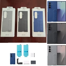 Original Samsung Galaxy Z Fold7 Silicone Case AR Film Built-in Stand EF-MF966