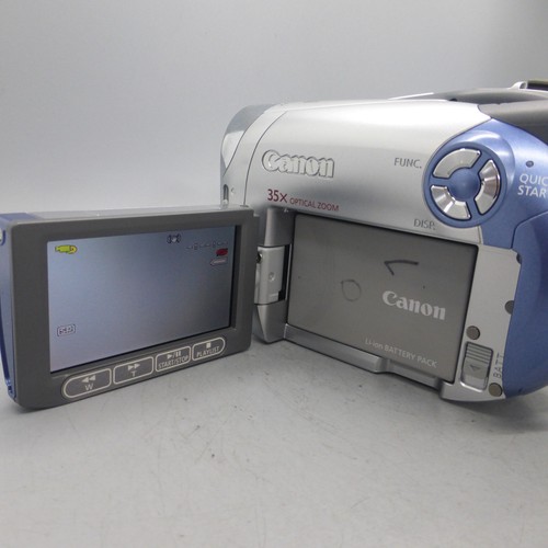 Canon DC210 Handheld DVD-RW Camcorder Silver Tested - Picture 4 of 10