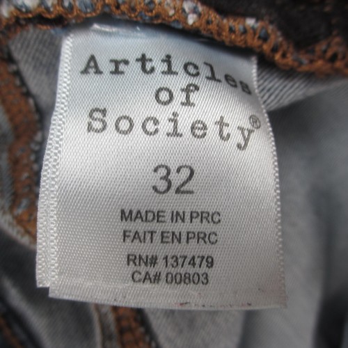 Articles of Society Jeans Womens 32 Blue Skinny Stretch Denim Mid Rise Classic - Picture 10 of 12