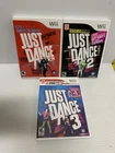 Just Dance Lot 1 2 3 Nintendo Wii Perfect Resurfaced Disks