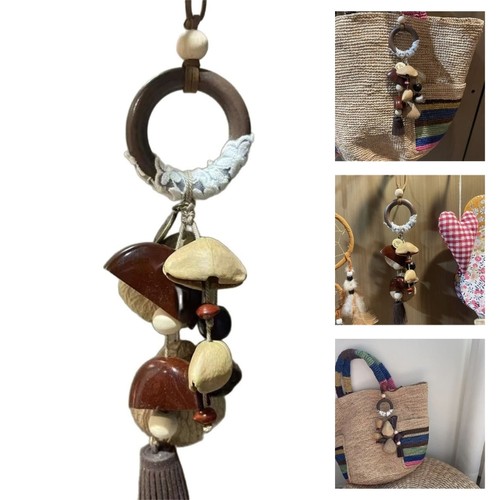 Unique Natural Fruit Shell Chime Decorative Keyring With Relaxing Tones - Picture 2 of 8