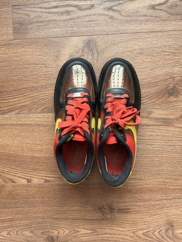 Men’s Nike Air Force 1 Low Kyrie Irving Black Red UK 9 Rare *Read* - Picture 4 of 9