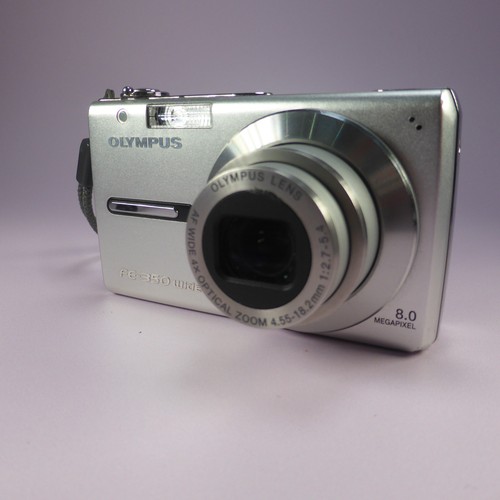 Olympus Digital Camera FE-350 Wide 8.0MP Silver Tested - Picture 2 of 8