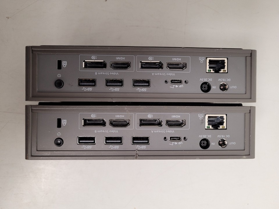 Lot of 2 Targus USB-C universal dual video 4K Docking Station DICK190 ...