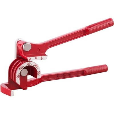 180 Degree Tubing Bender, 3-in-1 for 1/4'' 5/16'' 3/8'' OD, Machined Steel 0-180...