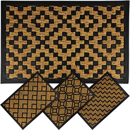 Türmatte Fußmatte Schmutzfangmatte Kokosmatte Fußabtreter Außen Innen 60 x 40 cm - Bild 1 von 8
