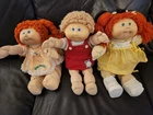 Lot of 3 Vintage Cabbage Patch Patch Dolls With Birth Certificates