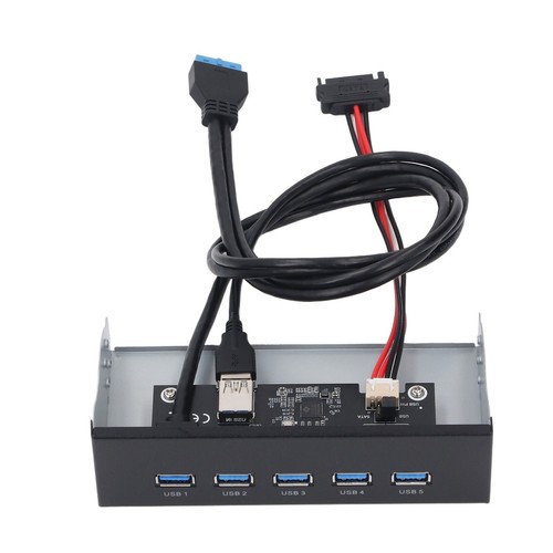 Front Panel USB Hub 5xUSB3.2 GEN1 19 Pin 5.25in Optical Drive Front Panel For FY - Afbeelding 20 van 24