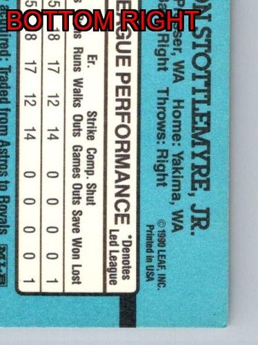 Mel Stottlemyre Pitcher Kansas City Royals Donruss 1991 Card 257 - Picture 11 of 12