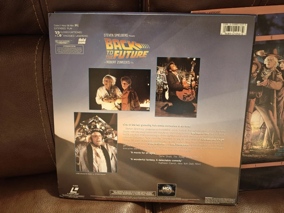 🎬 Back to the Future Trilogy LaserDisc Set, Parts I, II & III, Letterbox Foto 2 de 4