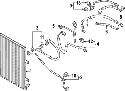 #ad Genuine Audi Pressure Sensor 4N0 959 126 H $69.24