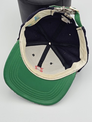 Vintage Rare Boston Red Sox Starter 100% Wool MLB Sport Plain Logo Hat Strapback - Picture 9 of 10
