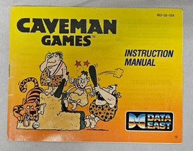 Caveman Games Nintendo NES w/ Box and Manual TESTED SEE PHOTOS