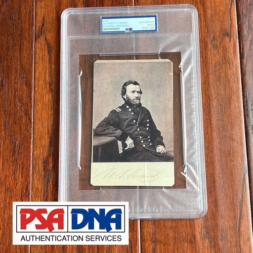 ULYSSES S. GRANT * PSA/DNA * Autograph CUT SIGNATURE Signed CDV  * U S Civil War - Afbeelding 1 van 10