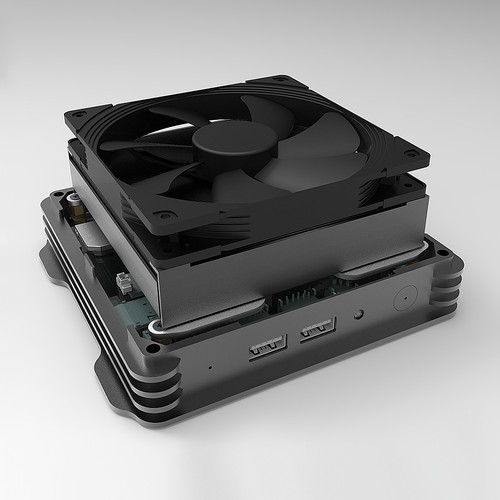 For ASUS NUC 15 PRO NUC15CRK NUC15CRH Modified Case with Active Cooling fan - Picture 3 of 10