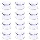 100pcs Glass Table Bumpers: Double Sided Suction Cups For Glass Table Top -