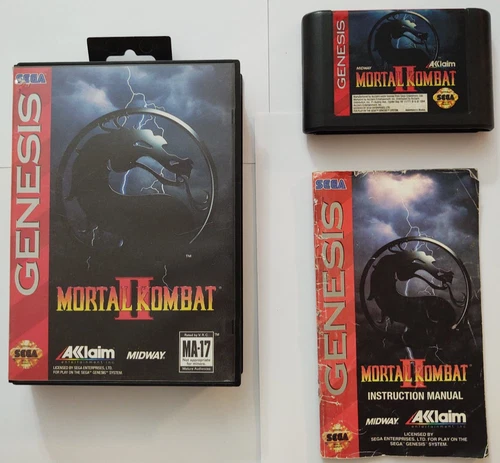 Mortal Kombat II Sega Genesis Complete CIB! Complete