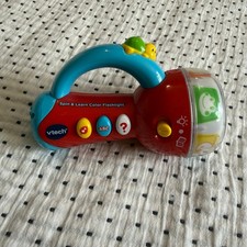VTech Spin Learn Color Flashlight Red Blue Baby Toy Sound Music Lights WORKS