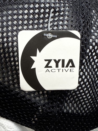 ZYIA Active Patch Black Mesh Baseball Cap Trucker Hat Adjustable Snap Back OSFM - Picture 4 of 13