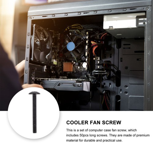 50 Pcs Chassis Fan Screws Long Mounting Self Tapping Computer Case - Bild 3 von 12