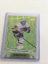 2022-2023 Upper Deck Ice FILIP Hallander Green Rookie