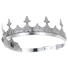  Medieval Crown King Headpiece For Men Women Adjustable Metal Tiara Prince