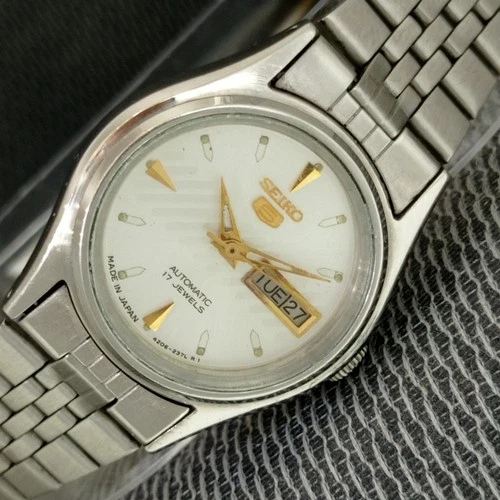 VINTAGE SEIKO 5 AUTOMATIC 4206B JAPAN WOMENS ORIGINAL DIAL WATCH a2732-U