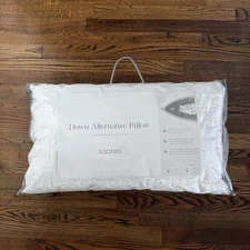 Saatva Down Alternative Pillow Standard Loft QUEEN Brand New