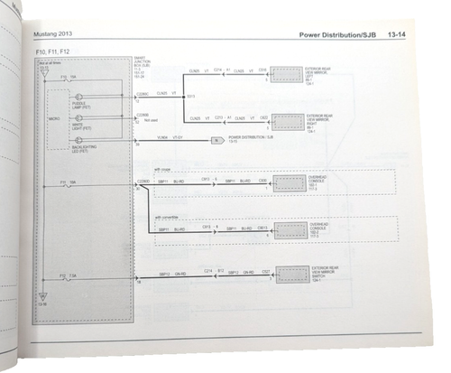 2013 Ford Mustang Wiring Diagrams Shop Manual Schematics OEM GT COBRA V8 V6 - Picture 7 of 7