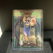2024-2025 Panini Select - Lebron James #54 Concourse Green Stars Prizm Lakers