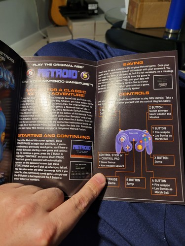 Metroid Prime Subject : Metroid Nintendo Game Cube INSERT ONLY Look - Bild 3 von 3