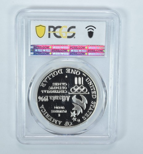 1996-P Olympic High Jump Commemorative Silver Dollar PR69 DCAM PCGS - Picture 2 of 5