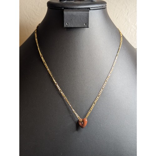 Madewell Enamel Hole Heart Pendant Gold Tone Necklace NWOT - Picture 7 of 7