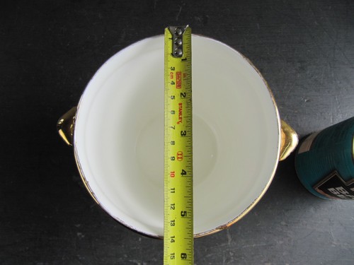 Vintage Hand Painted Porcelain Planter Plant Pot - Picture 4 of 7