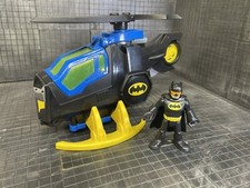 New Fisher-Price Imaginext DC Super Friends Batcopter Batman Spinning Complete