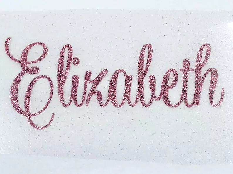 Personalised Glitter Iron On Name - Font 3