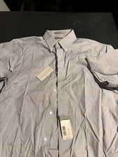 Nwt Daniel Cremieux Men’s Grey Button Down Shirt L
